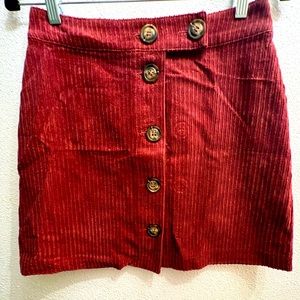 Corduroy Skirt Size Small